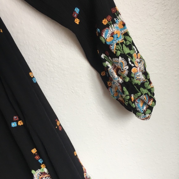 FREE PEOPLE/ NWT oxford embroidered minidress - Picture 5 of 8